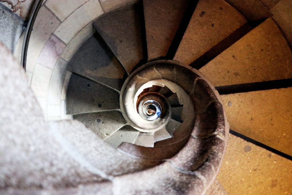 Sagrada Familia spiral staircare