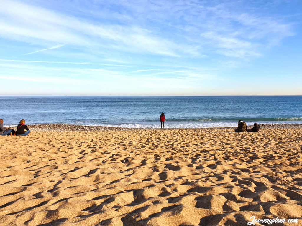 Barceloneta Beach Barcelona, in January